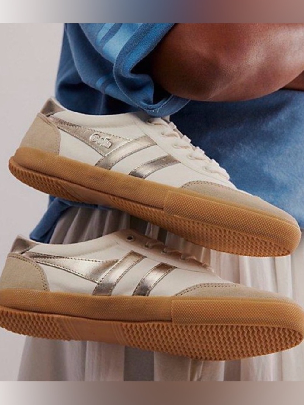 Gola Badminton Metallic Sneakers